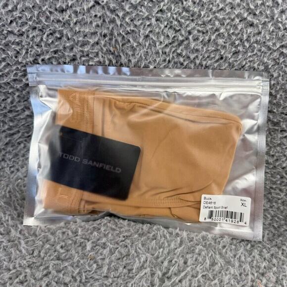 Todd Sanfield Brief Underwear mens XL Tan Buck Defiant Sport Micro DE4616 NEW - Picture 4 of 7